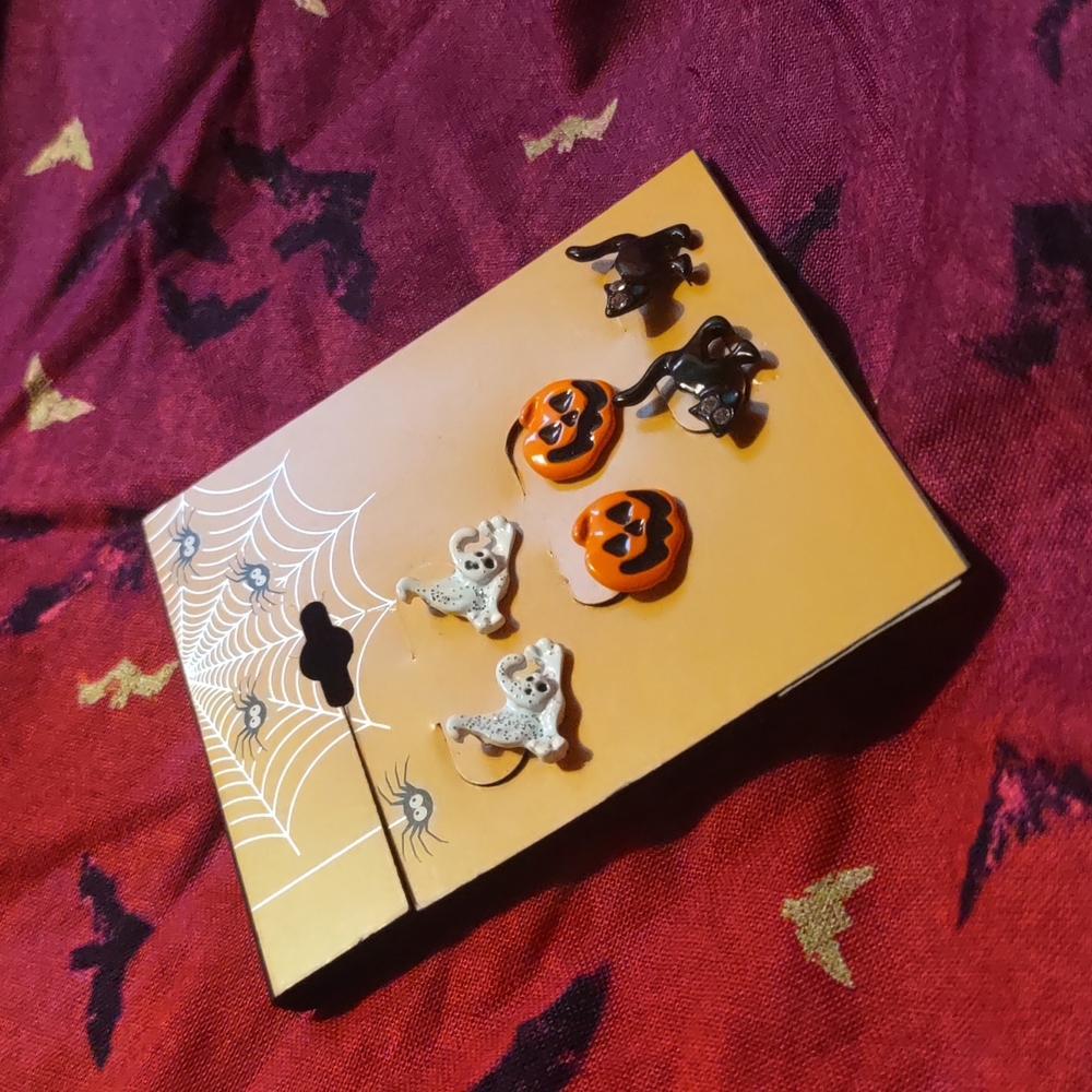 Halloween earrings 3 pack 🎃👻 🐈‍⬛